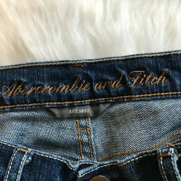 Abercrombie & Fitch Denim Jeans Bermuda Shorts 0 - Picture 3 of 7